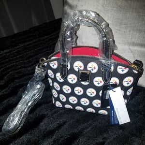 NWT Dooney &Burke Pittsburgh Steelers Ruby Bag
